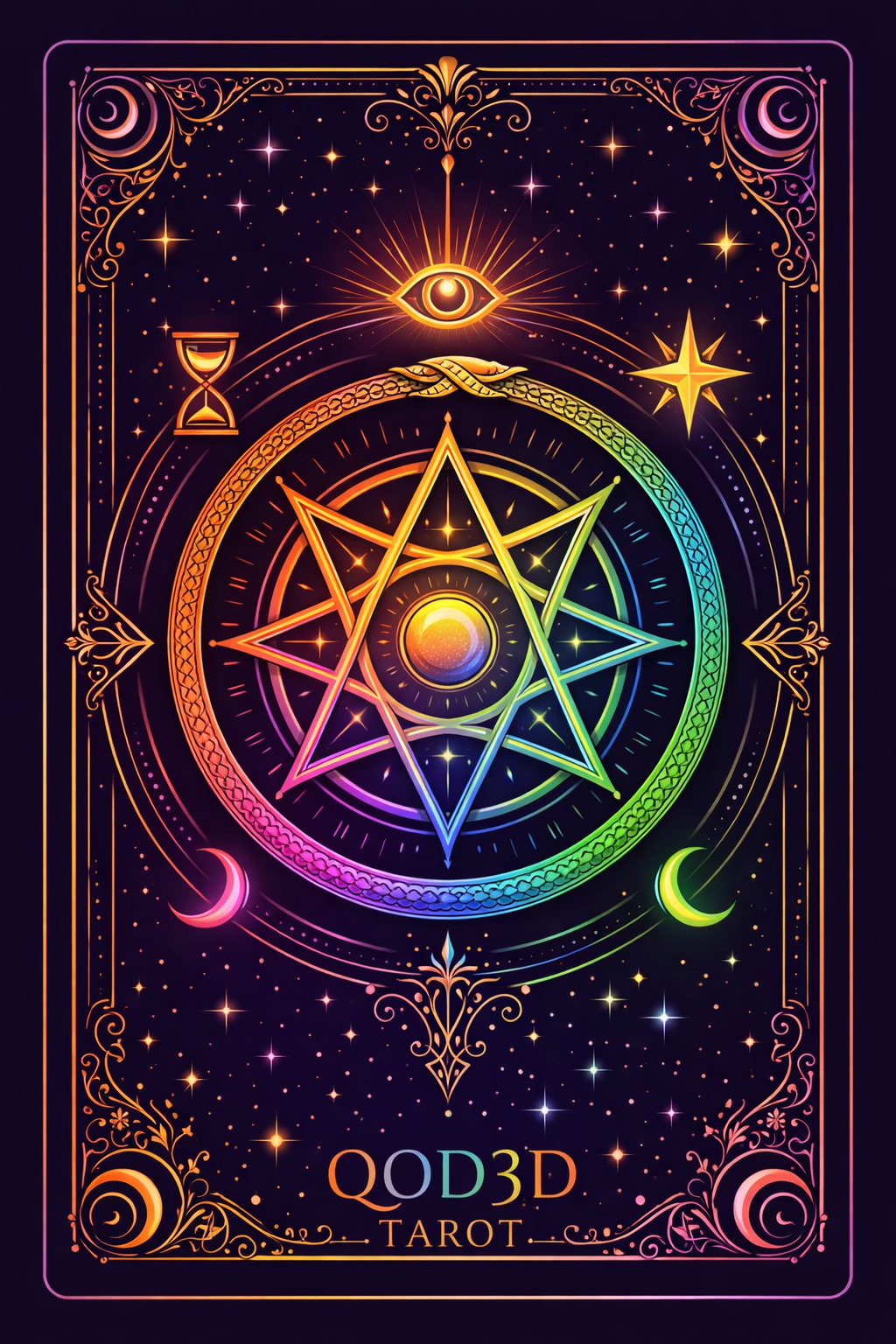 QOD3D Tarot card back